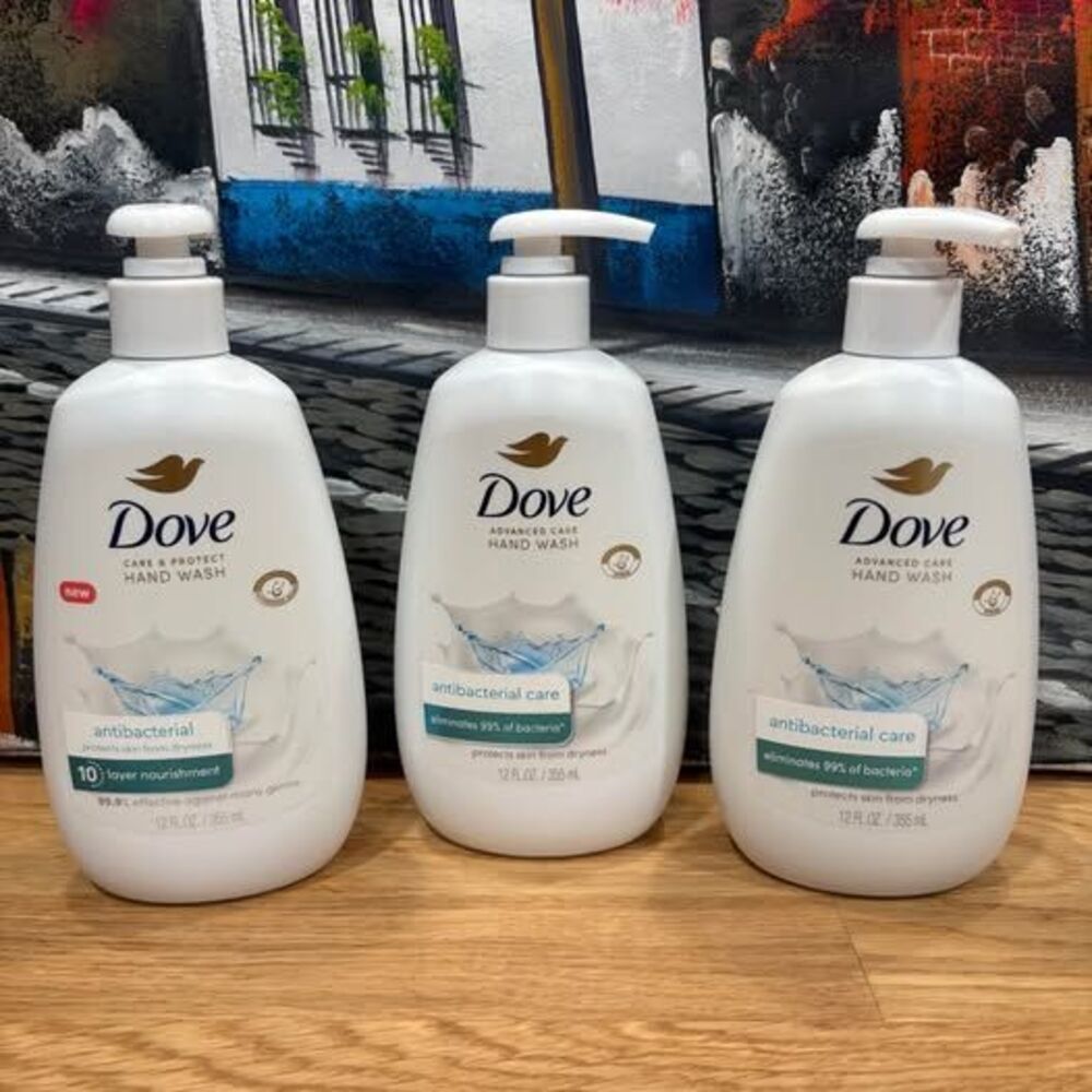 Dove Antibacterial Hand Wash, 3-Pack